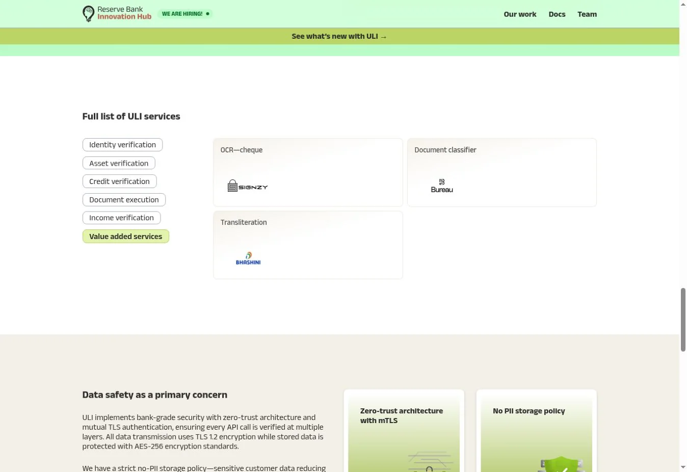 OCR, classification and transliteration services
