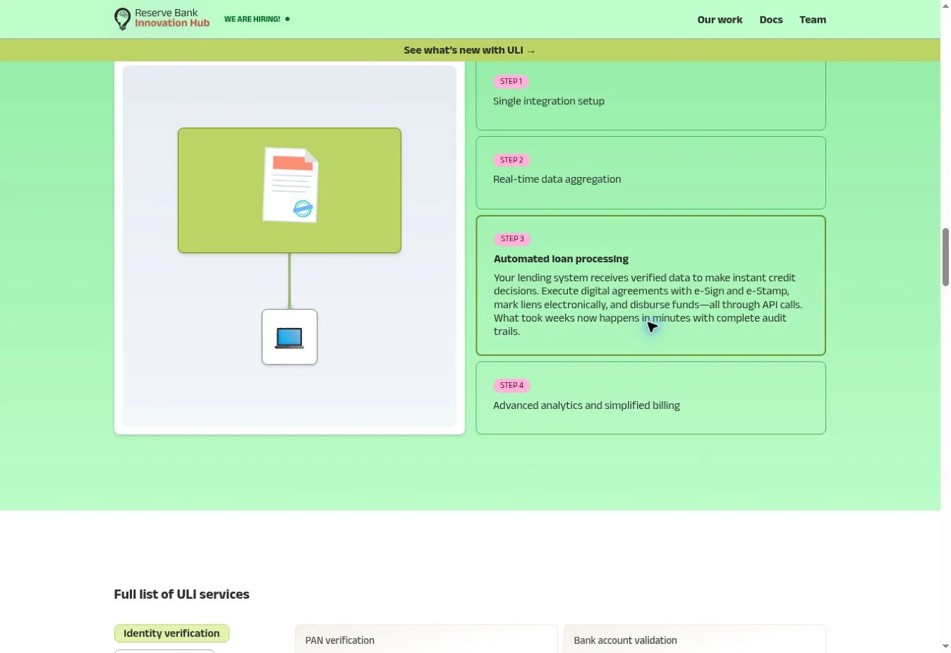Published processing stage