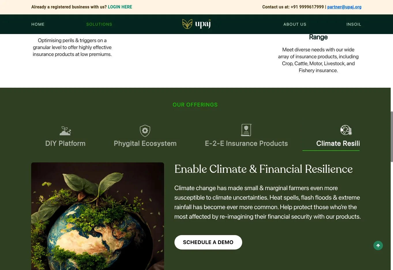 Published cover proposition for climate perils