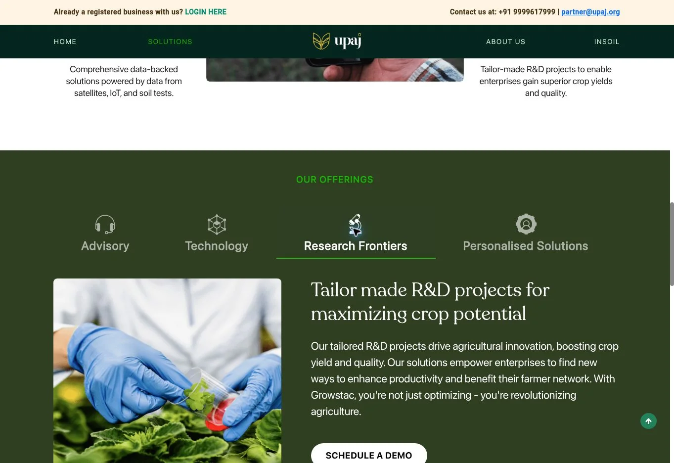 Published crop-quality and research-service context