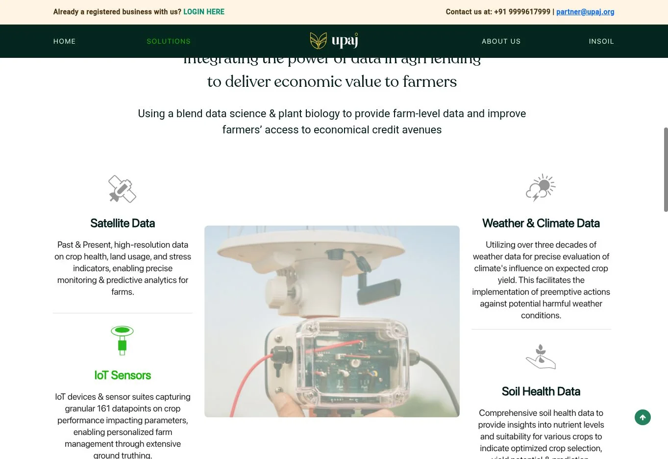 Satellite, IoT, weather and soil inputs advertised for RiskStac